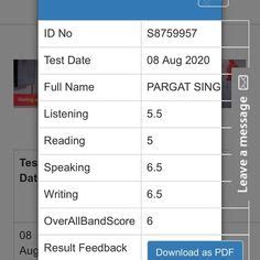 ielts idp login result